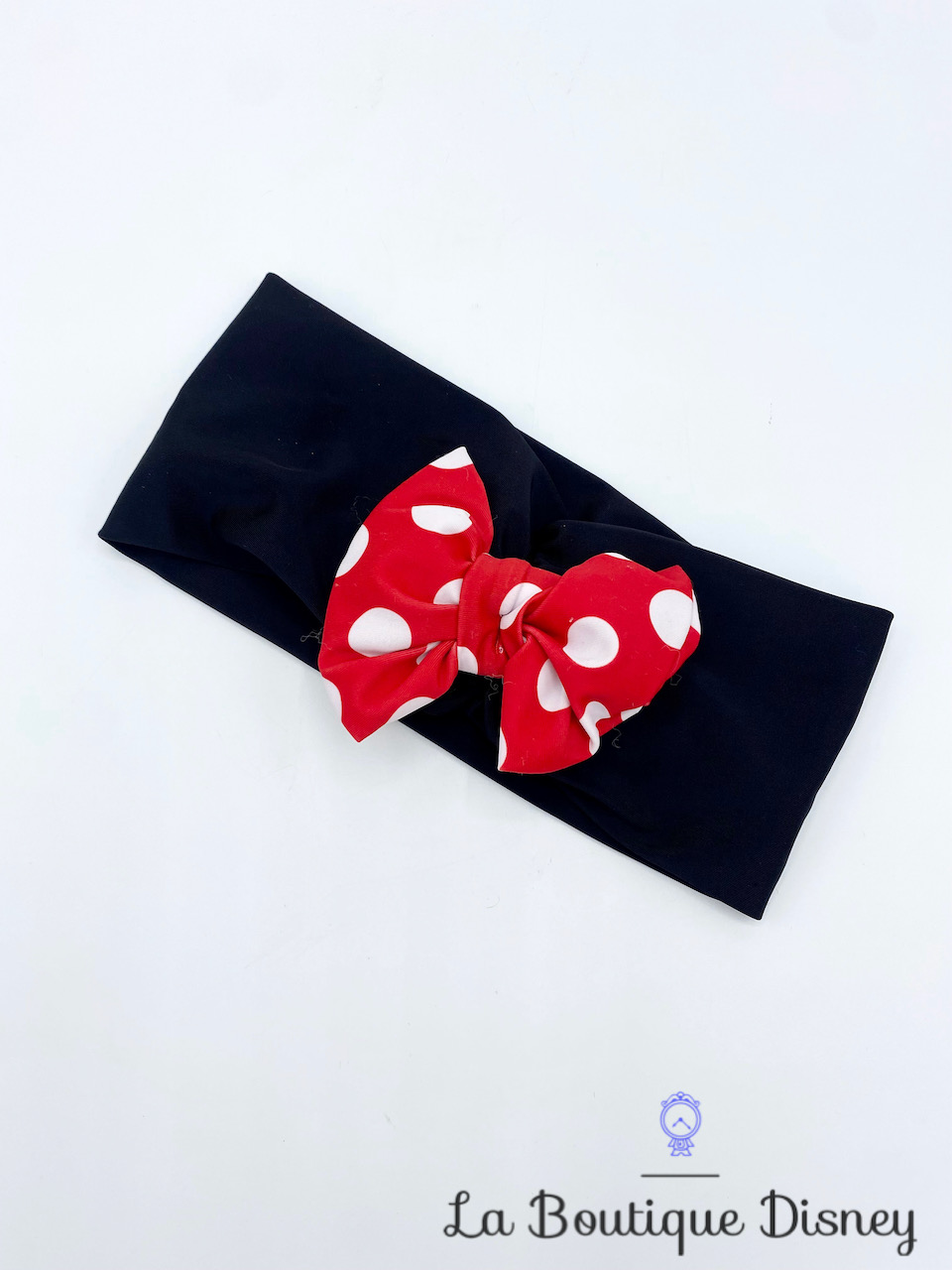 Bandeau Minnie Mouse Disney Store taille 4 ans noeud rouge pois serre tête cheveux