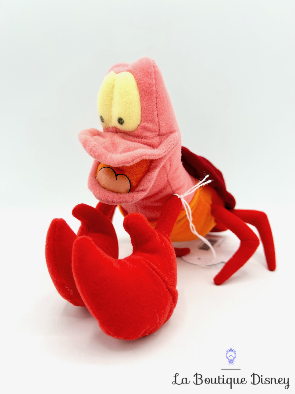 Peluche Sébastien La petite sirène Disney vintage crabe rouge 18 cm