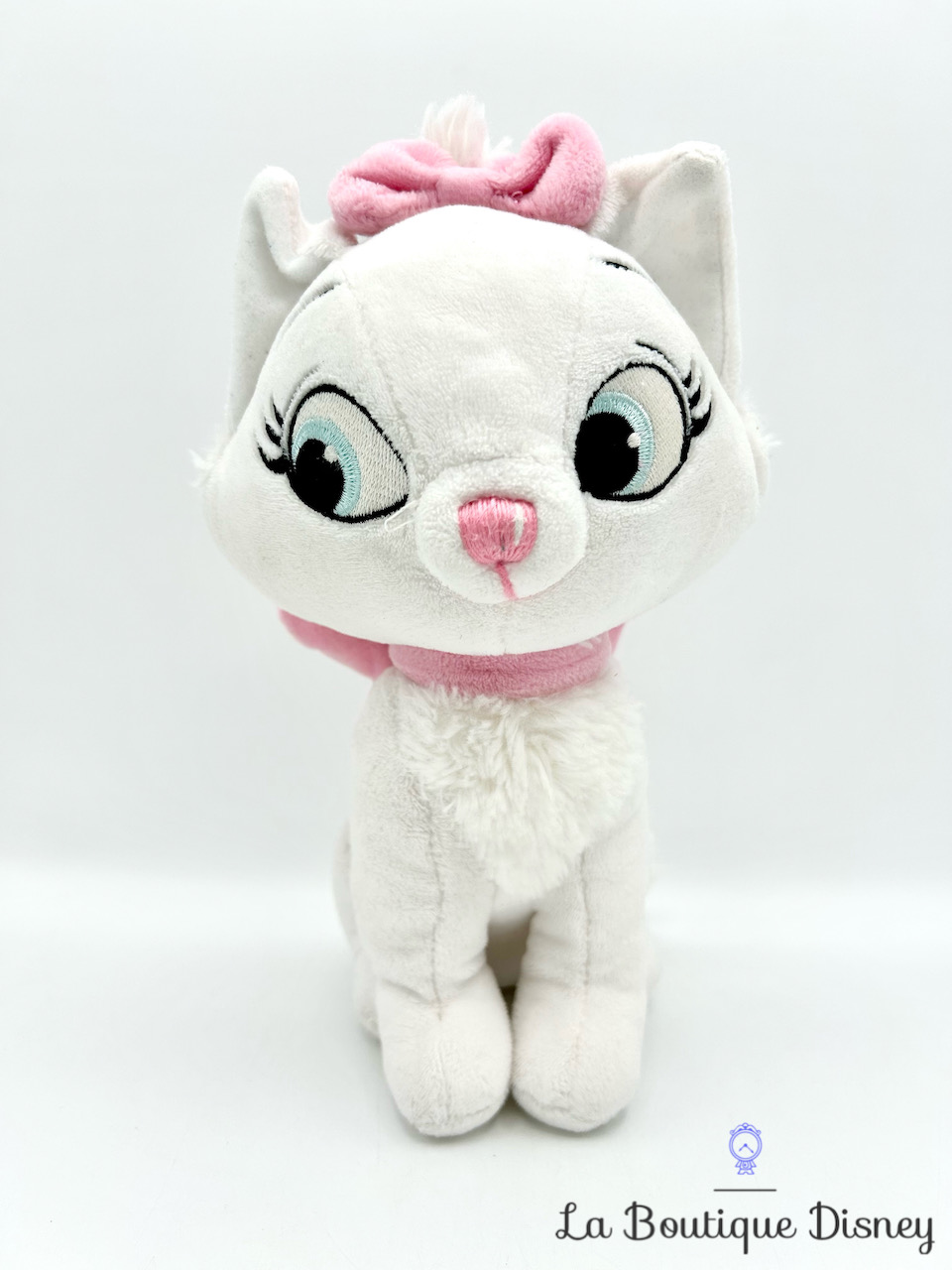 Peluche Marie Les Aristochats Disney Nicotoy blanc rose chat assis 25 cm