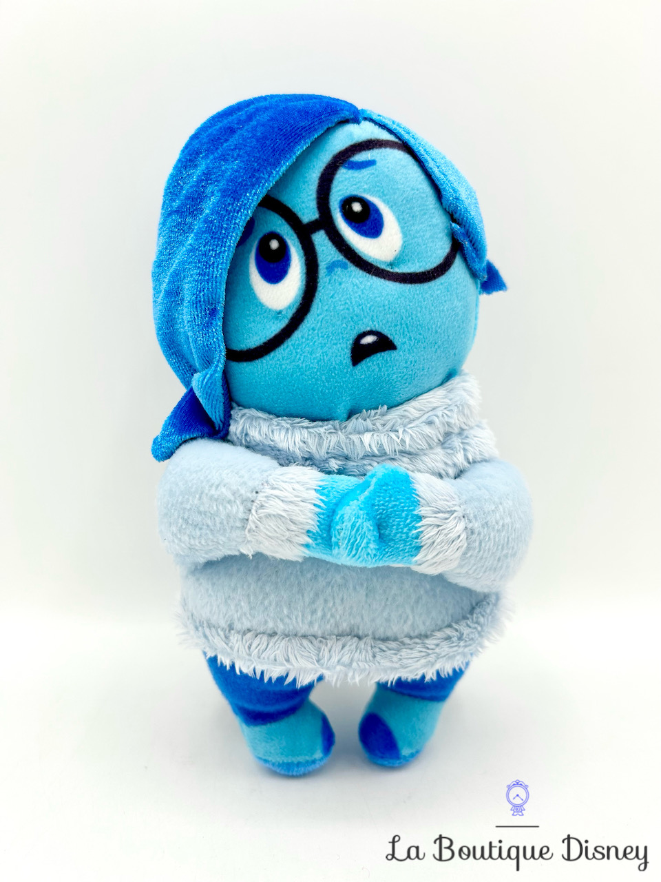 Peluche Tristesse Vice Versa Disney Pixar poupée bleu émotion 18 cm