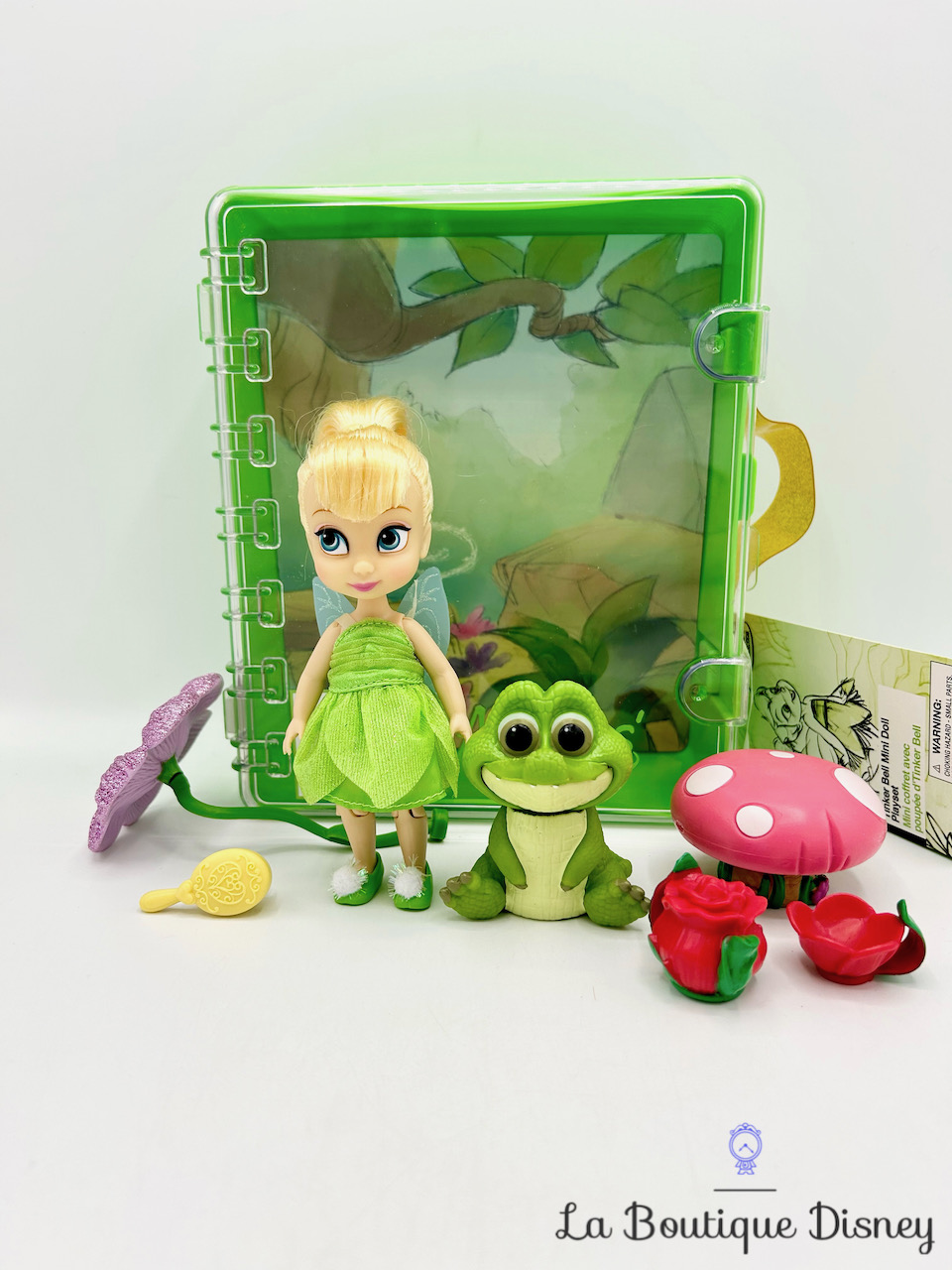 Ensemble de jeu Coffret Mini Poupée Fée Clochette Animators Collection Disney Store Pop Up Environnement valise