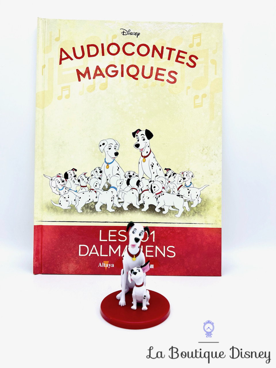 Livre Audiocontes Magiques Les 101 Dalmatiens Disney Altaya encyclopédie figurine
