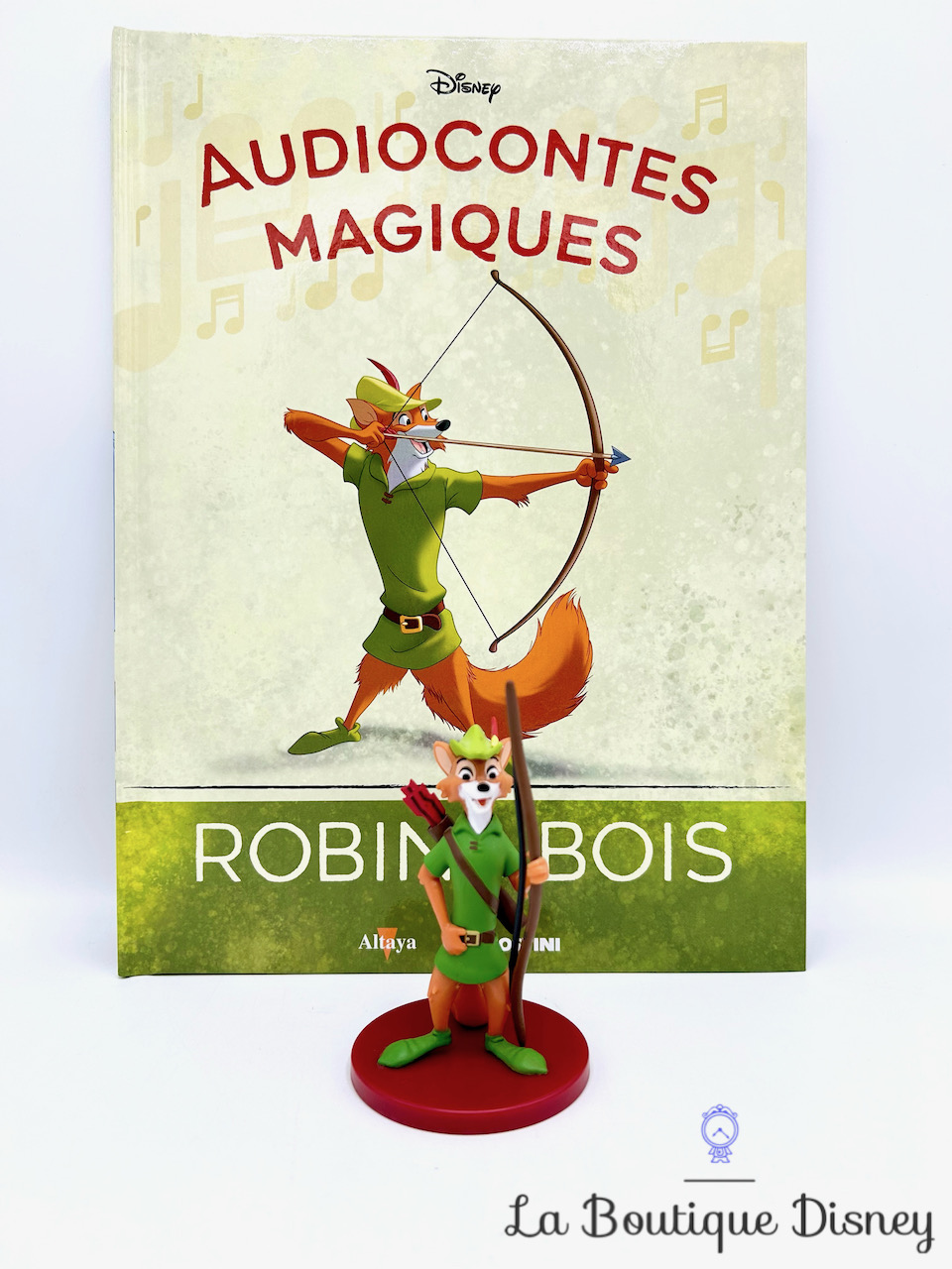 Livre Audiocontes Magiques Robin des Bois Disney Altaya encyclopédie figurine