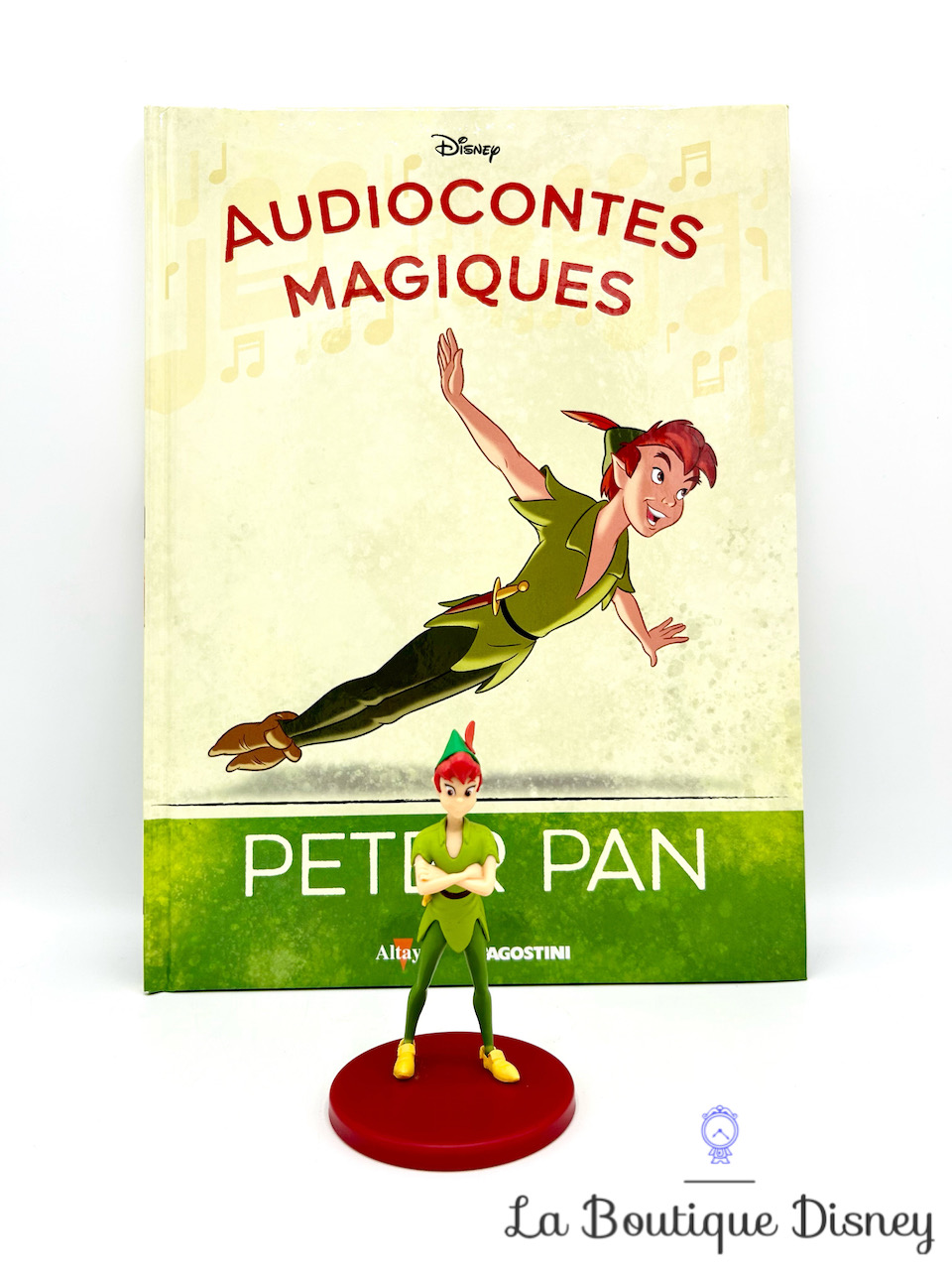 Livre Audiocontes Magiques Peter Pan Disney Altaya encyclopédie figurine