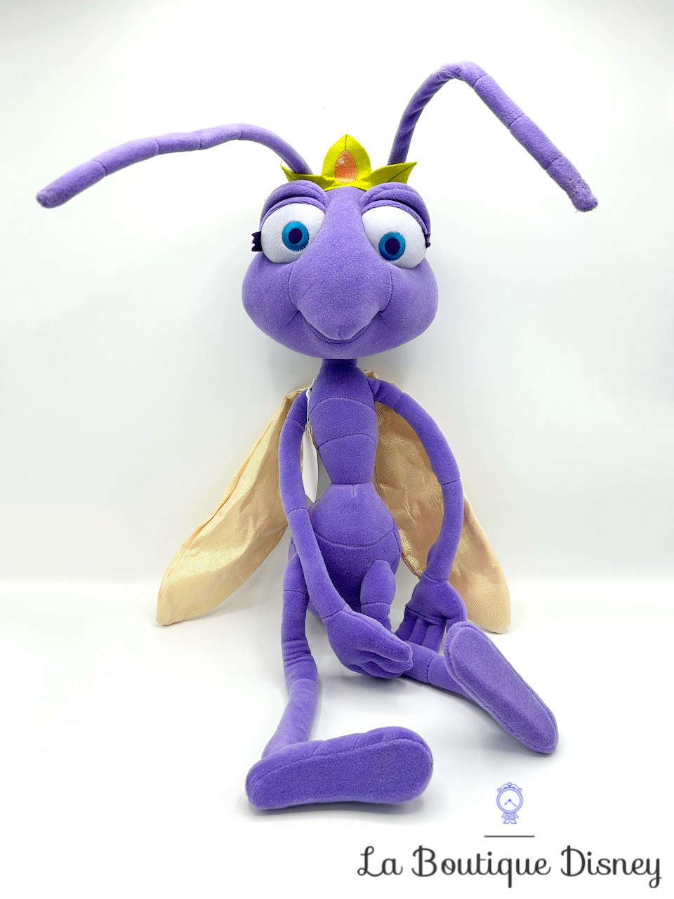 Peluche Princesse Atta 1001 Pattes XXL Disney Store insecte fourmi violet articulé 58 cm