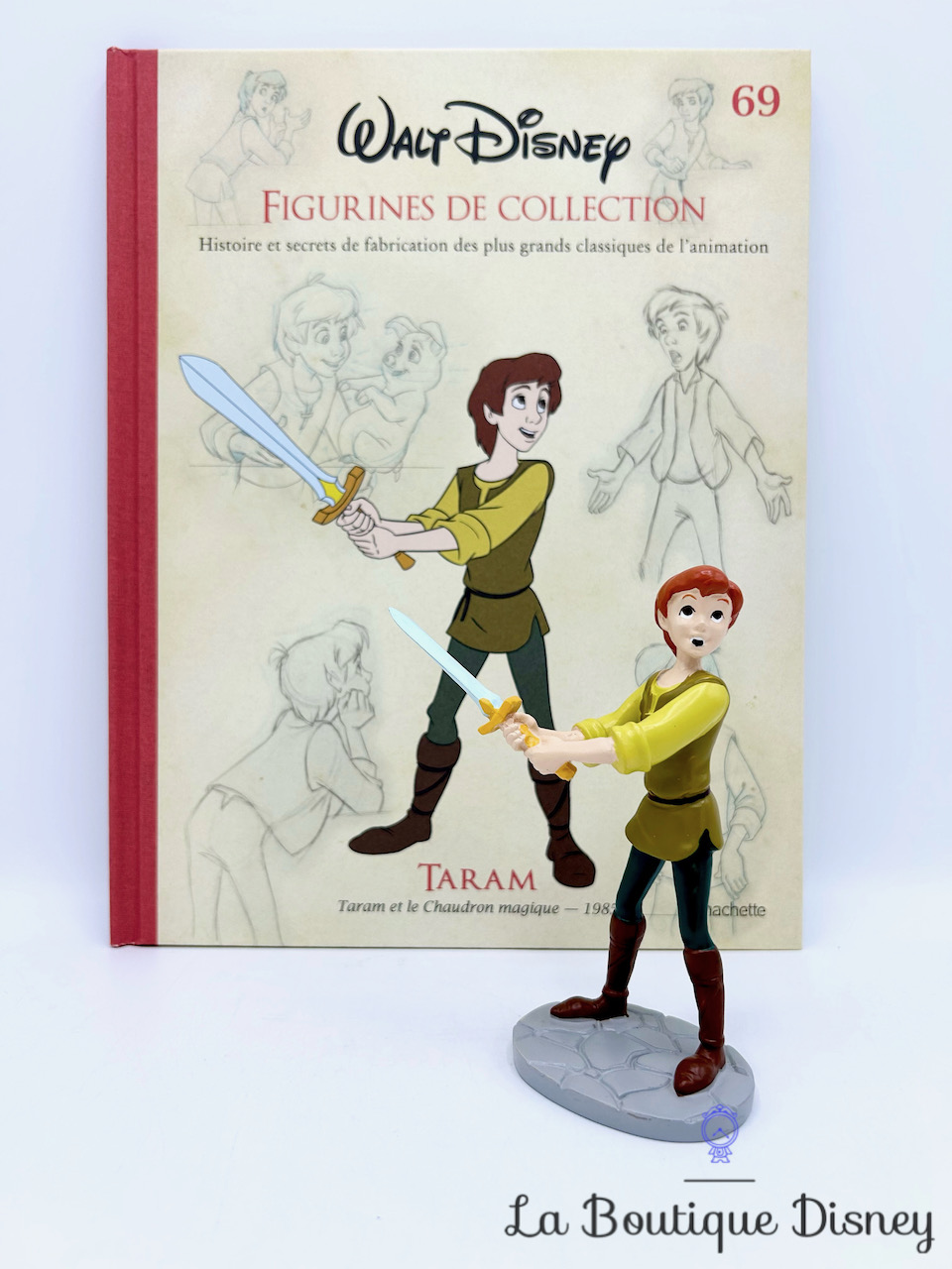 Livre Figurines de collection Taram Disney Hachette 69 Encyclopédie résine Taram et le Chaudron magique