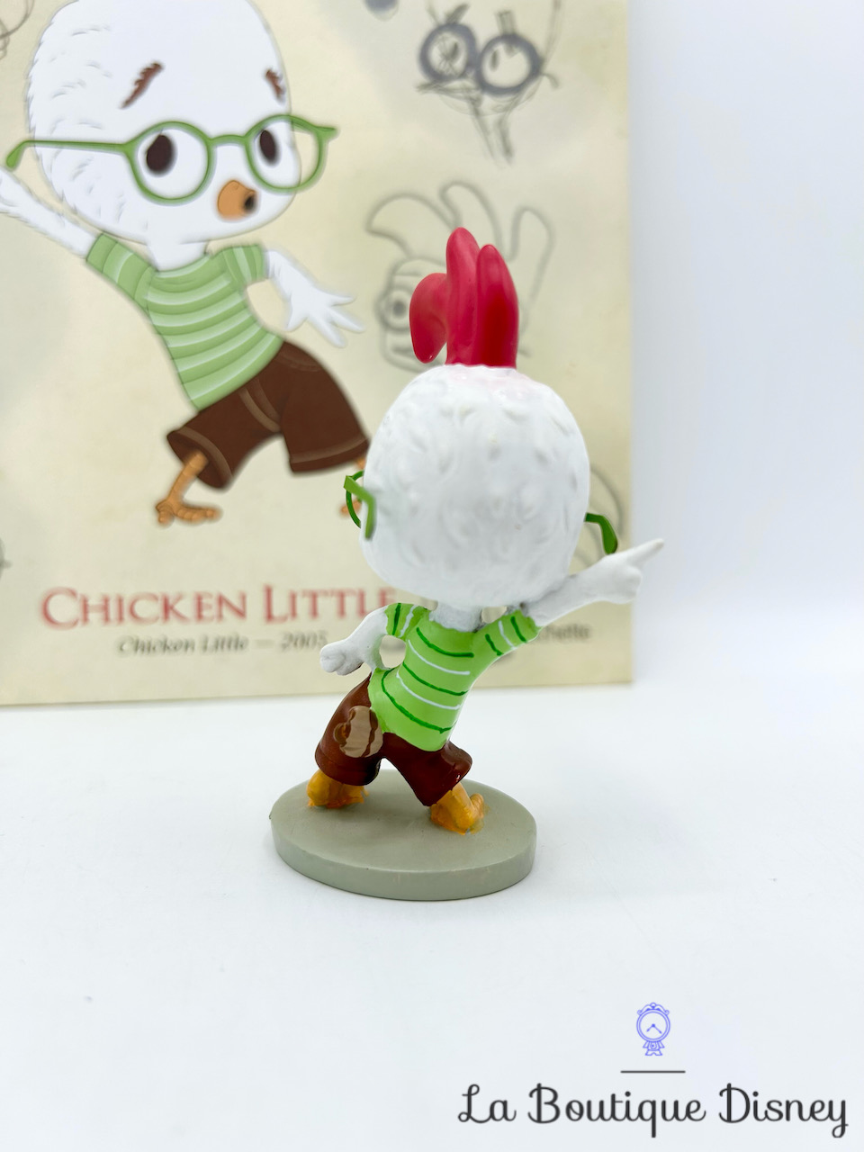 livre-figurine-de-collection-résine-chicken-little-disney-hachette-encyclopédie-4