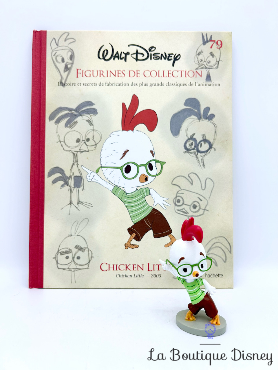 Livre Figurines de collection Chicken Little Disney Hachette 79 Encyclopédie résine