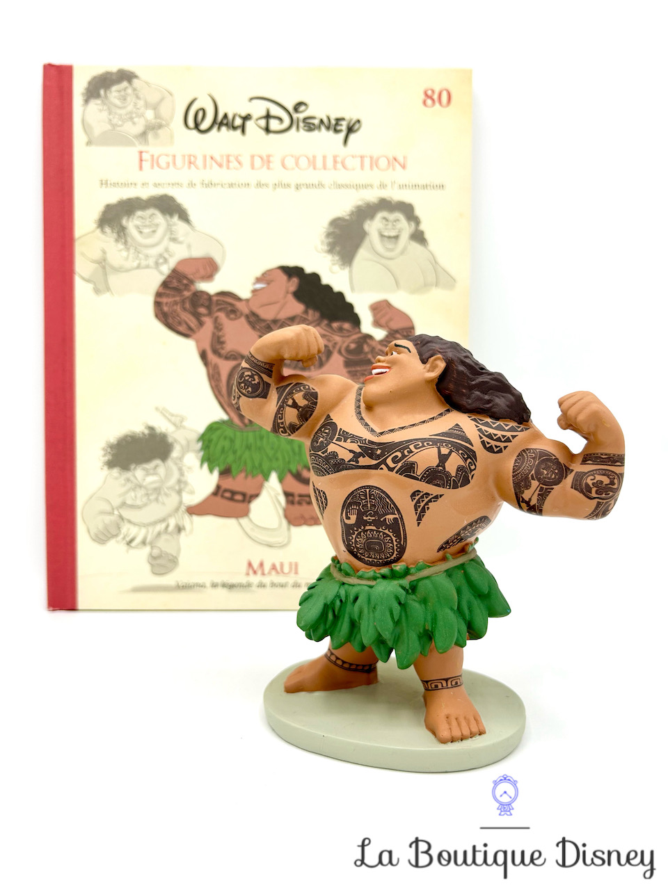 Livre Figurines de collection Maui Disney Hachette 80 Encyclopédie résine Vaiana La légende du bout du monde