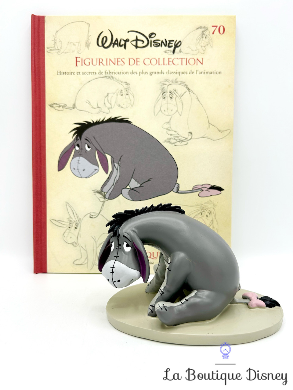 livre-figurine-de-collection-résine-bourriquet-winnie-ourson-disney-hachette-encyclopédie-1