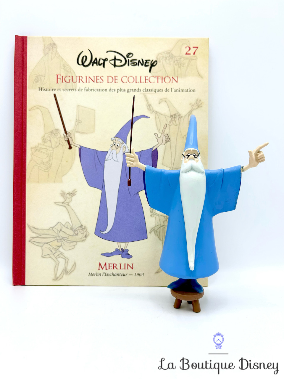 Livre Figurines de collection Merlin l\'Enchanteur Disney Hachette 27 Encyclopédie résine