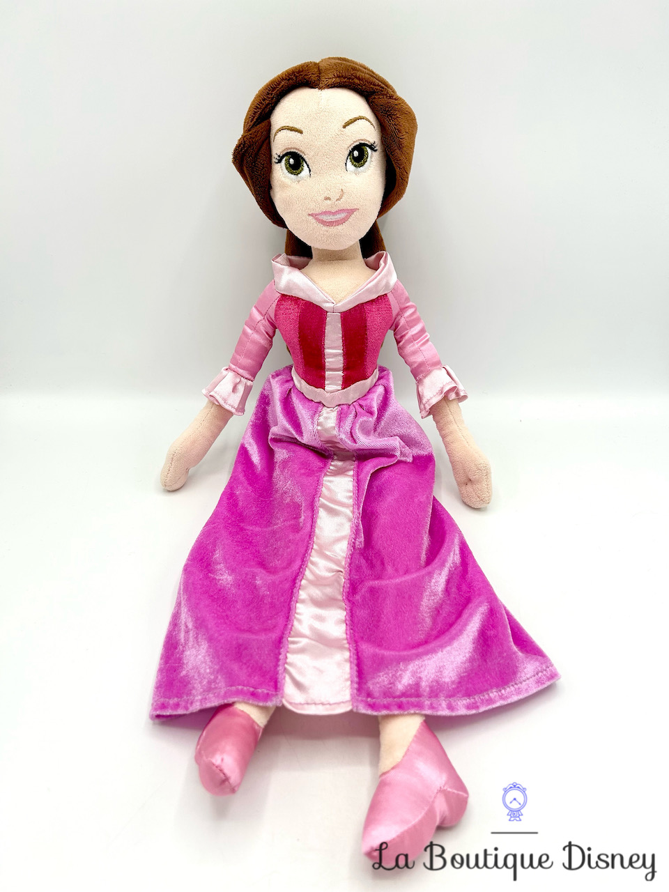 Poupée chiffon Belle Robe Rose Disney Store 2016 La Belle et la Bête peluche princesse 52 cm