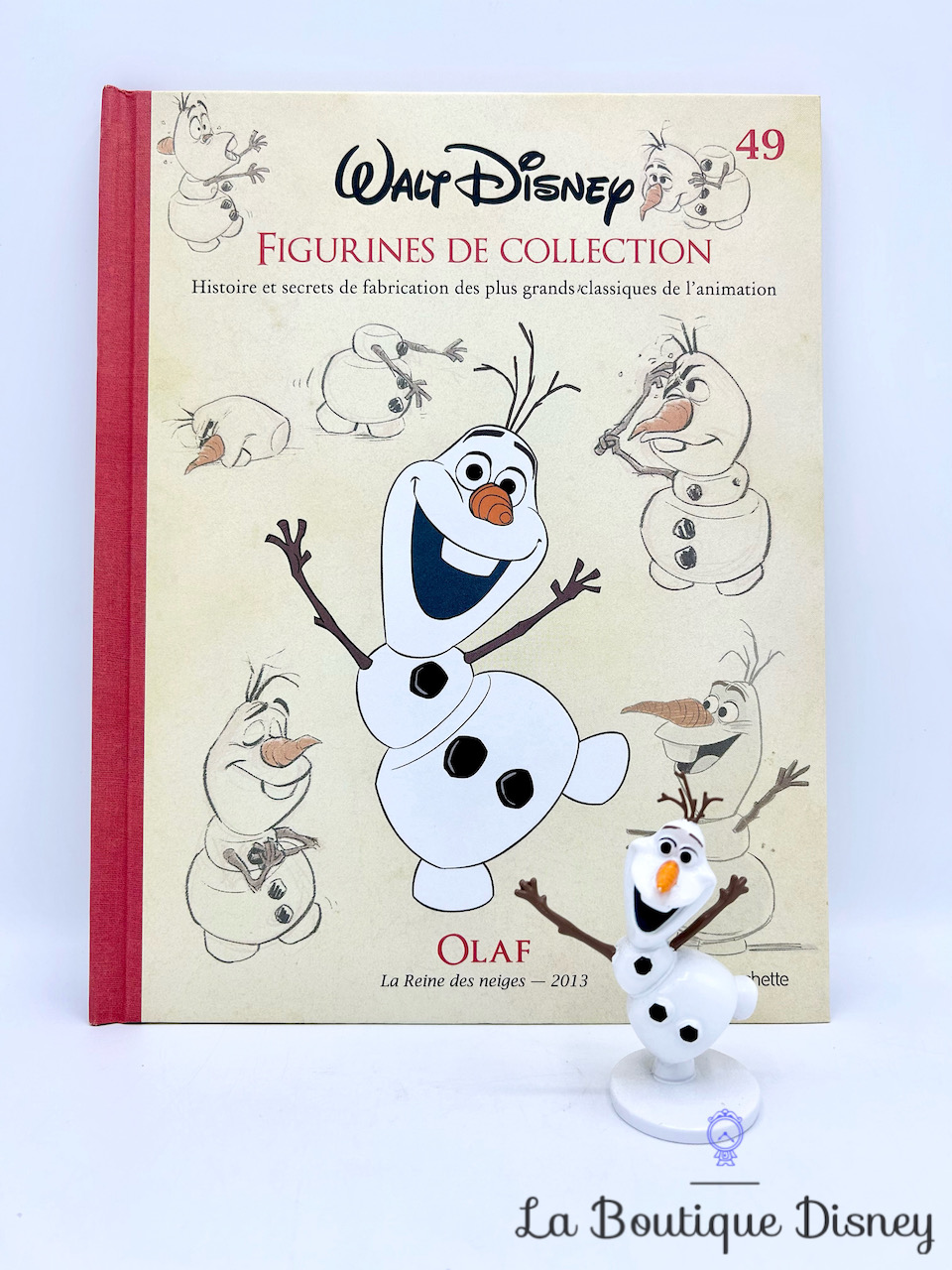 Livre Figurines de collection Olaf Disney Hachette 49 Encyclopédie La Reine des neiges