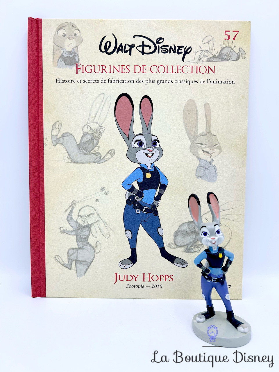 Livre Figurines de collection Judy Hopps Disney Hachette 57 Encyclopédie résine Zootopie