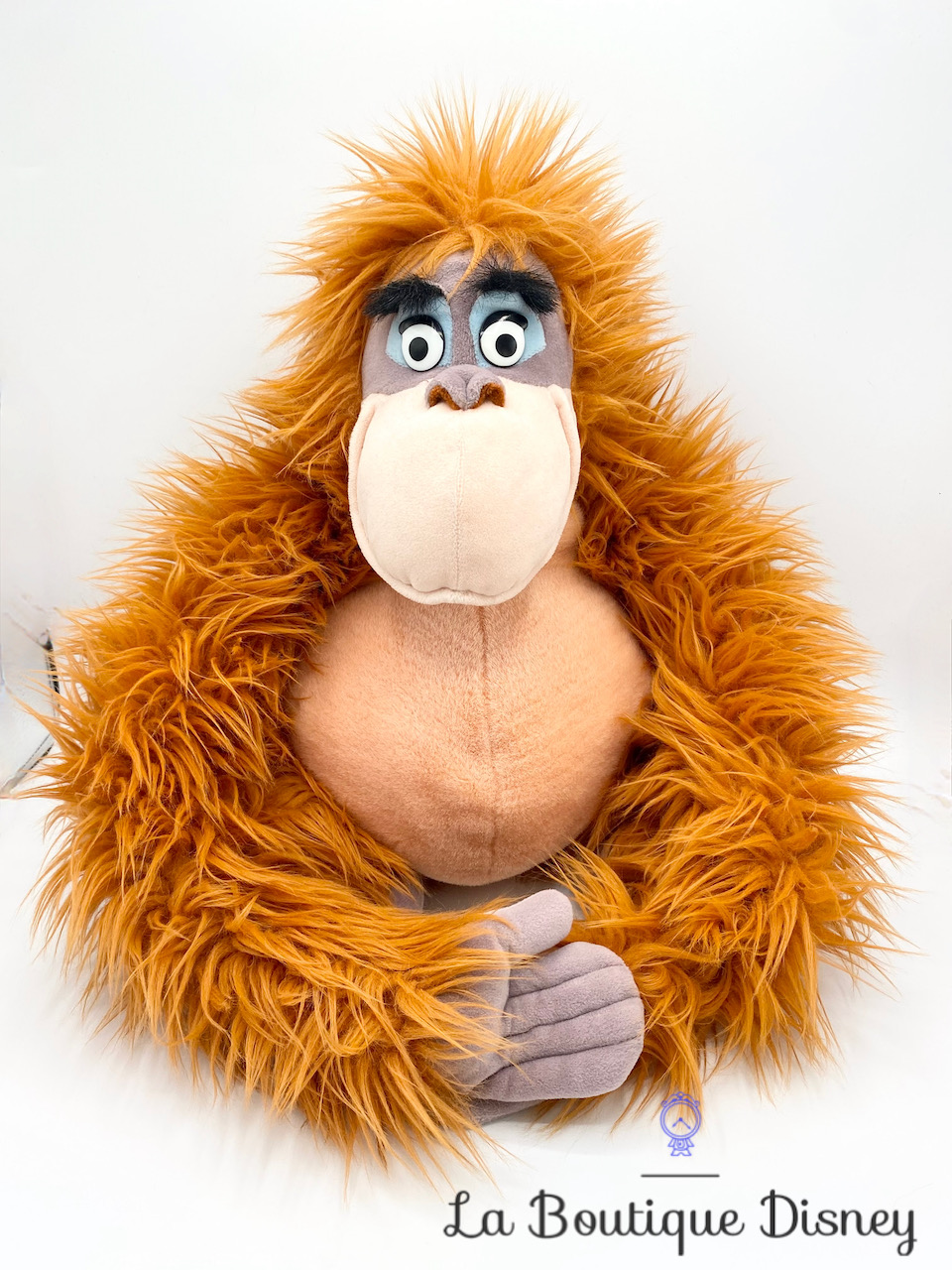 Peluche Roi Louie Disneyland Paris Disney Le livre de la jungle singe orang outan marron 50 cm