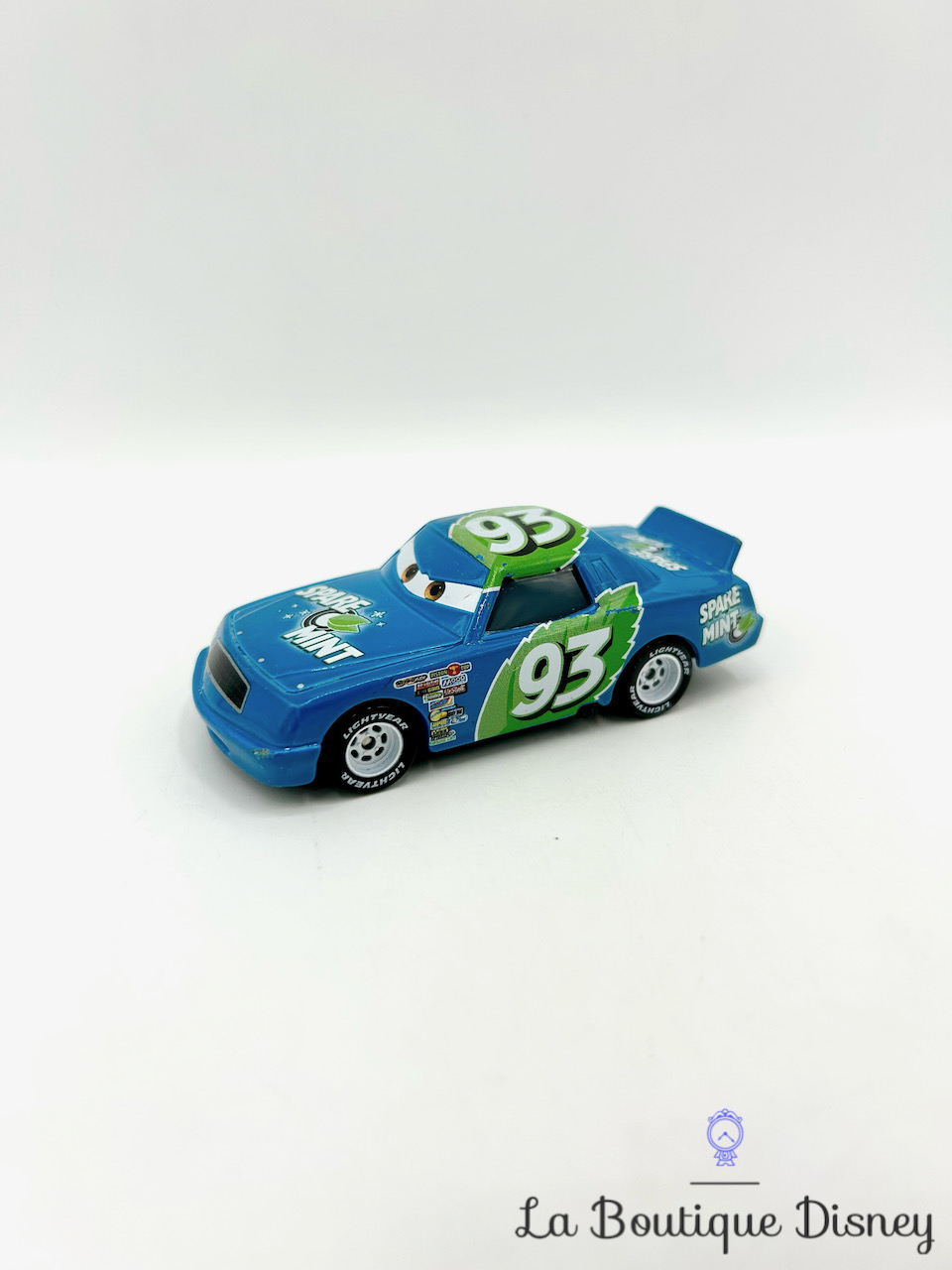 Figurine Voiture Ernie Gearson #93 Sparemint Cars Disney Pixar Mattel bleu vert