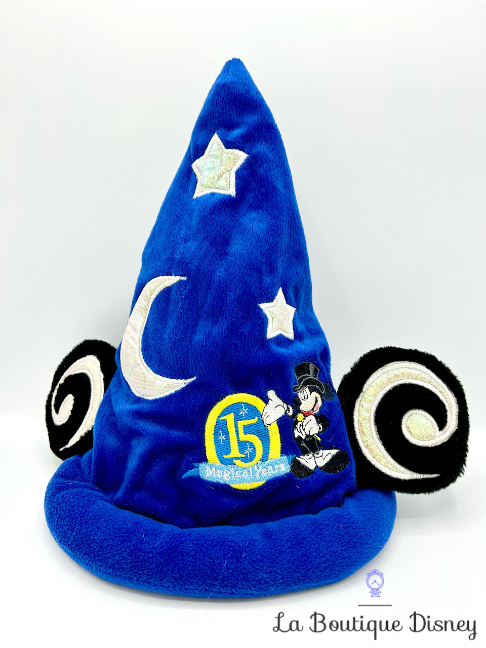 Chapeau Mickey Mouse 15ème Anniversaire Disneyland Paris 15 ans Disney bleu oreilles