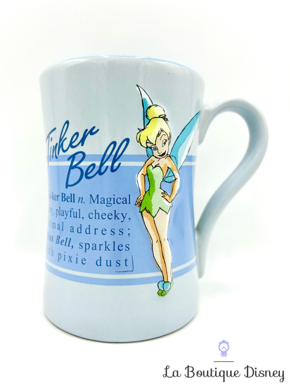 Tasse Fée Clochette Tinker Bell Disney Store Exclusive mug Peter Pan bleu définition