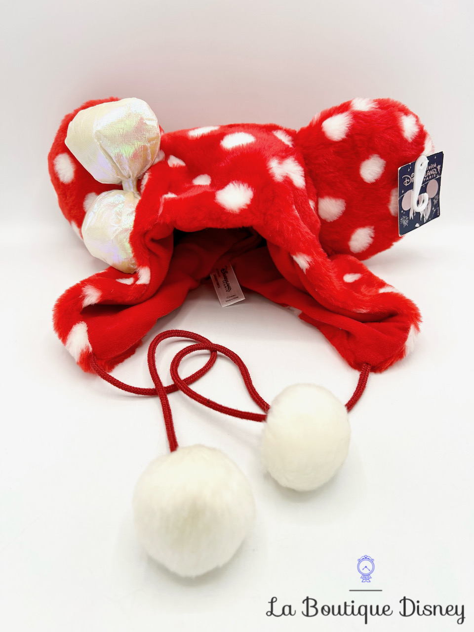 Bonnet Minnie Mouse Disneyland Paris Disney chapeau rouge pois blancs