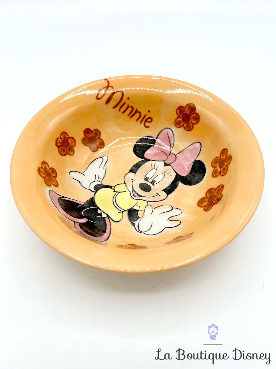 assiette-creuse-minnie-mouse-disney-store-céramique-orange-automne-fleurs-0