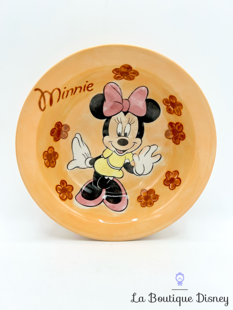 assiette-creuse-minnie-mouse-disney-store-céramique-orange-automne-fleurs-1