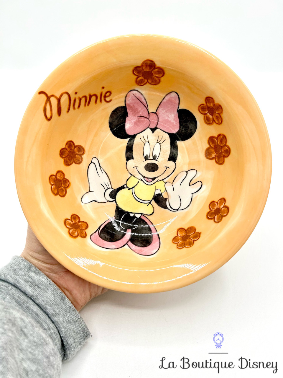 assiette-creuse-minnie-mouse-disney-store-céramique-orange-automne-fleurs-3