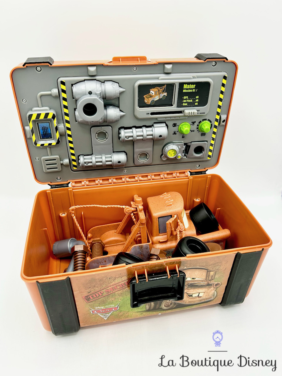 Jouet Mallette Martin Espion Cars 2 Disney Pixar Smoby 2010 Spy Tool Box outils construction dépanneuse
