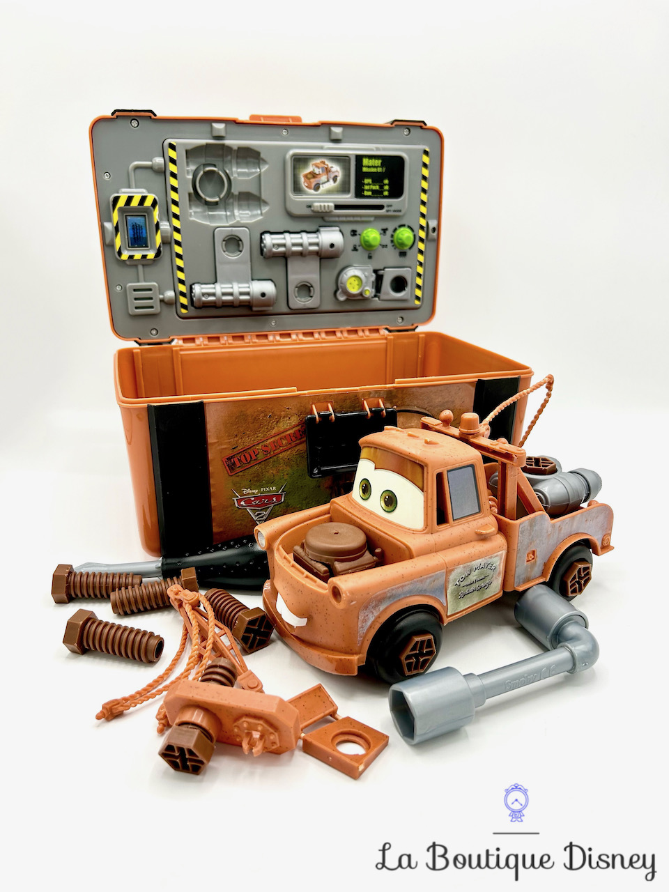 Jouet Mallette Martin Espion Cars 2 Disney Pixar Smoby 2010 Spy Tool Box outils construction dépanneuse