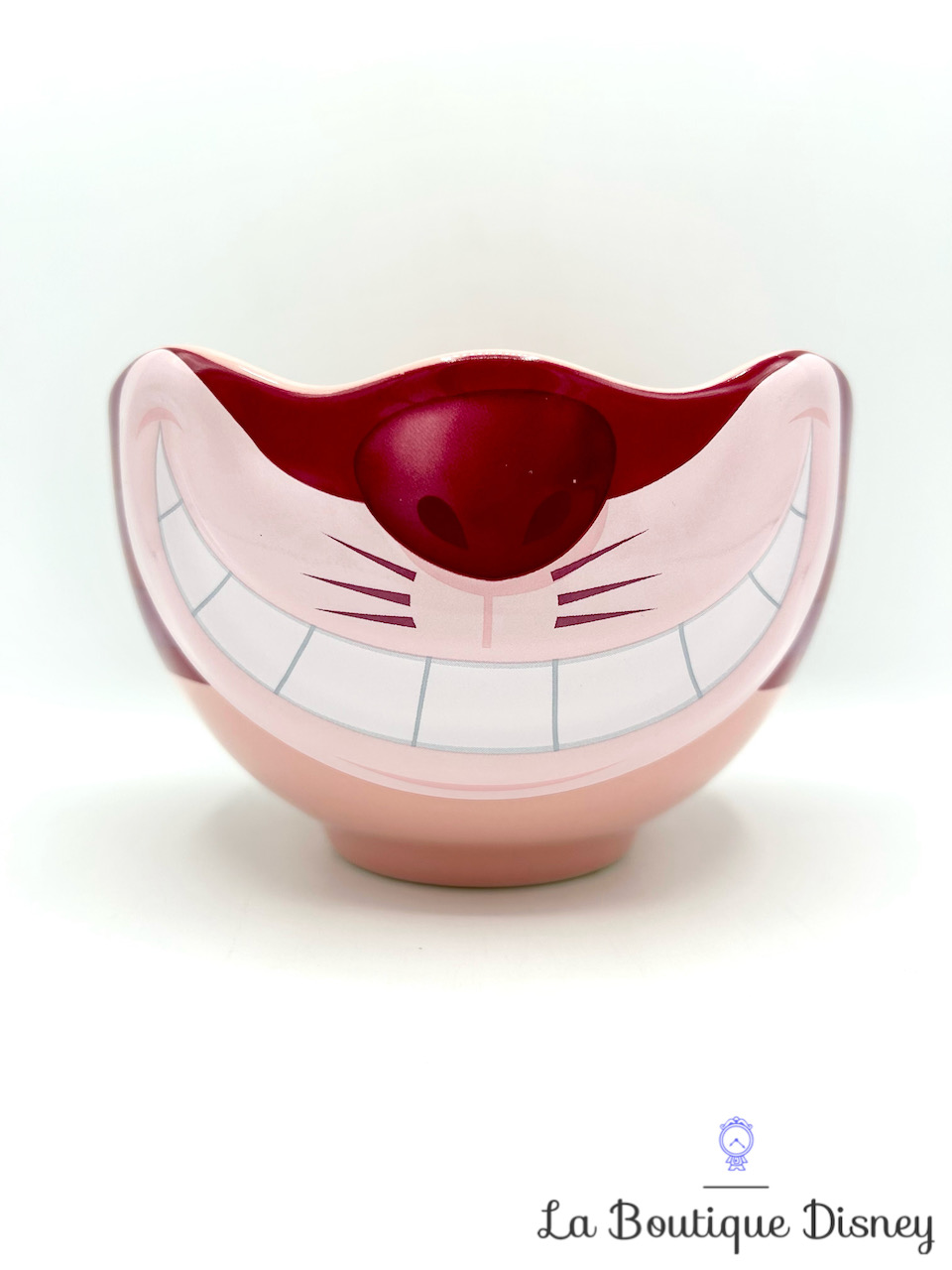 Bol Chat Cheshire sourire Disneyland Paris mug Disney Alice au pays des Merveilles dents rose