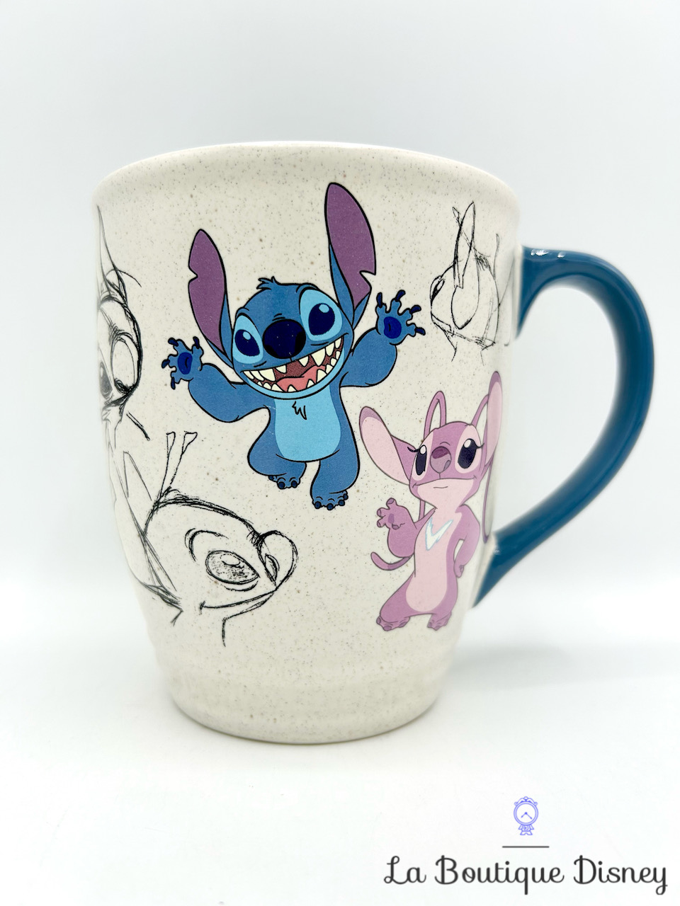 Tasse Stitch Angel Animé Disney Store 2018 mug Classic Lilo et Stitch dessins croquis
