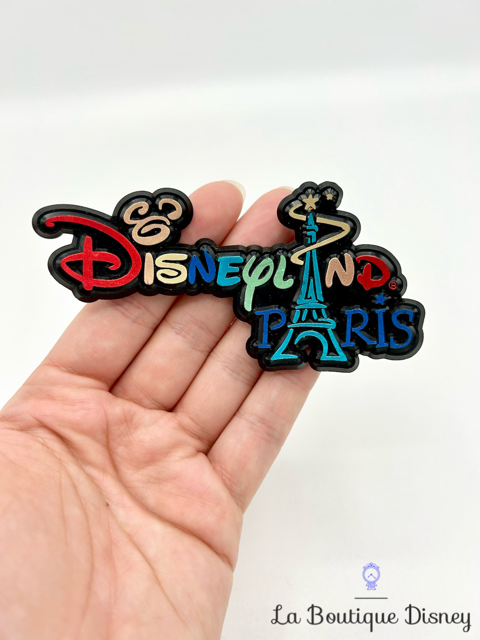 Magnet Disneyland Paris Tour Eiffel Disney aimant noir multicolore