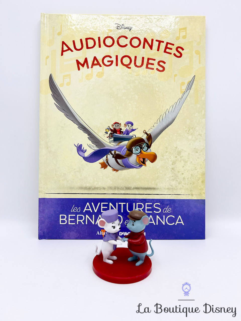 Livre Audiocontes Magiques Les aventures de Bernard et Bianca Disney Altaya encyclopédie figurine