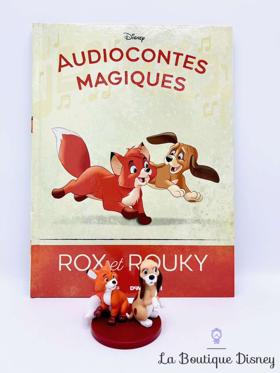 livre-figurine-audiocontes-magiques-rox-et-rouky-disney-altaya-encyclopédie-0
