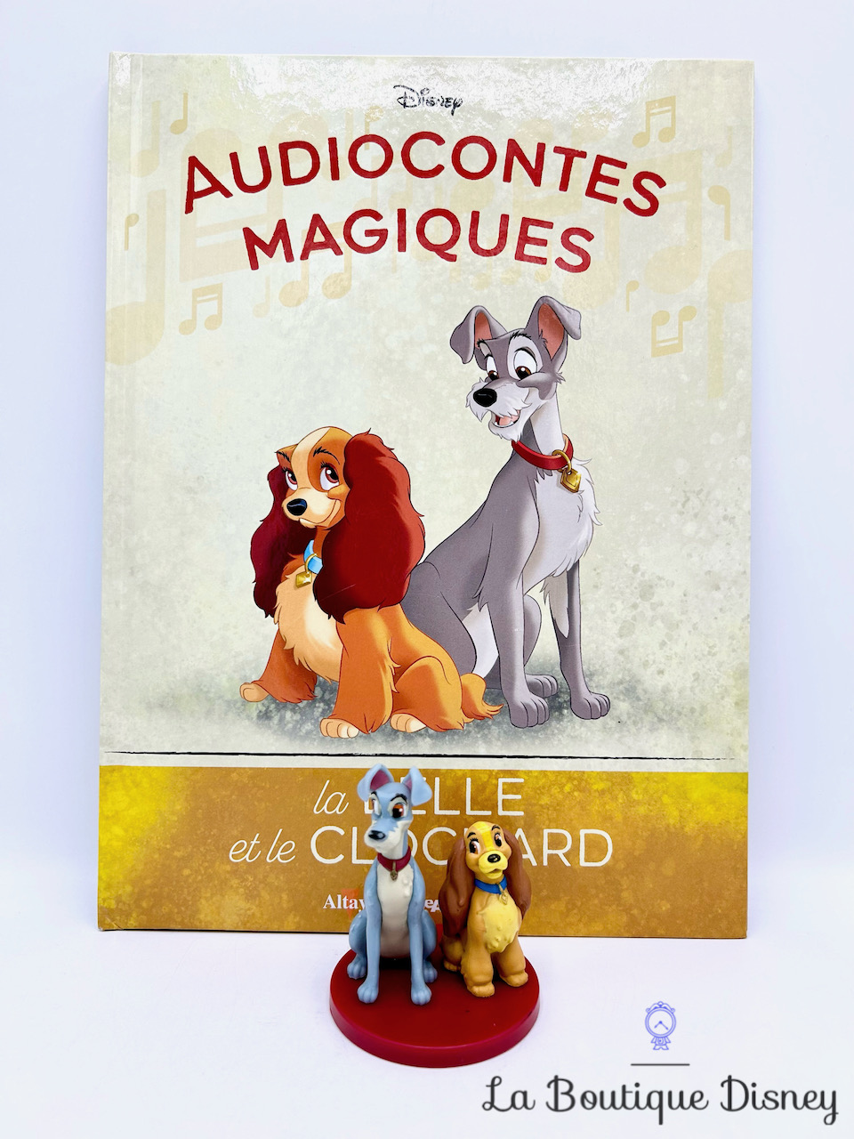 Livre Audiocontes Magiques La Belle et le Clochard Disney Altaya encyclopédie figurine