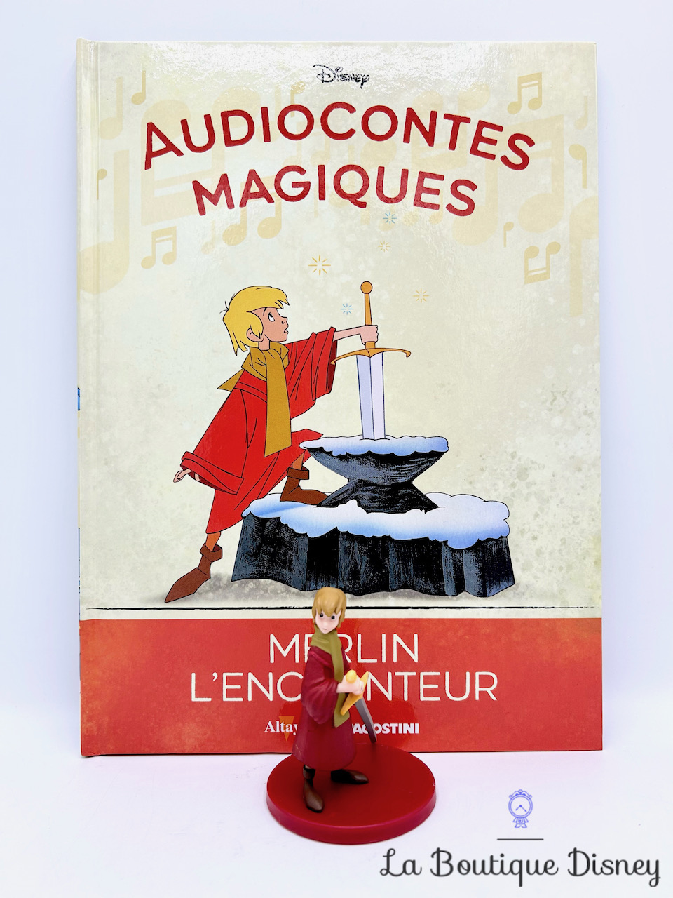 Livre Audiocontes Magiques Merlin l\'Enchanteur Disney Altaya encyclopédie figurine