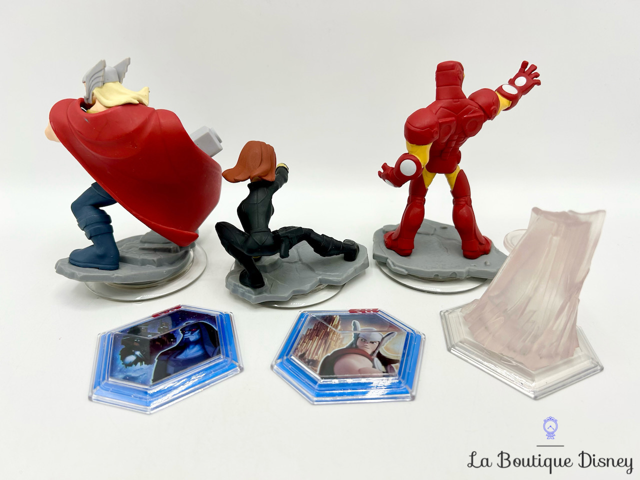 Figurine Disney Infinity 2.0 Pack Démarrage Marvel Thor Black Widow Iron Man Base Jeu vidéo