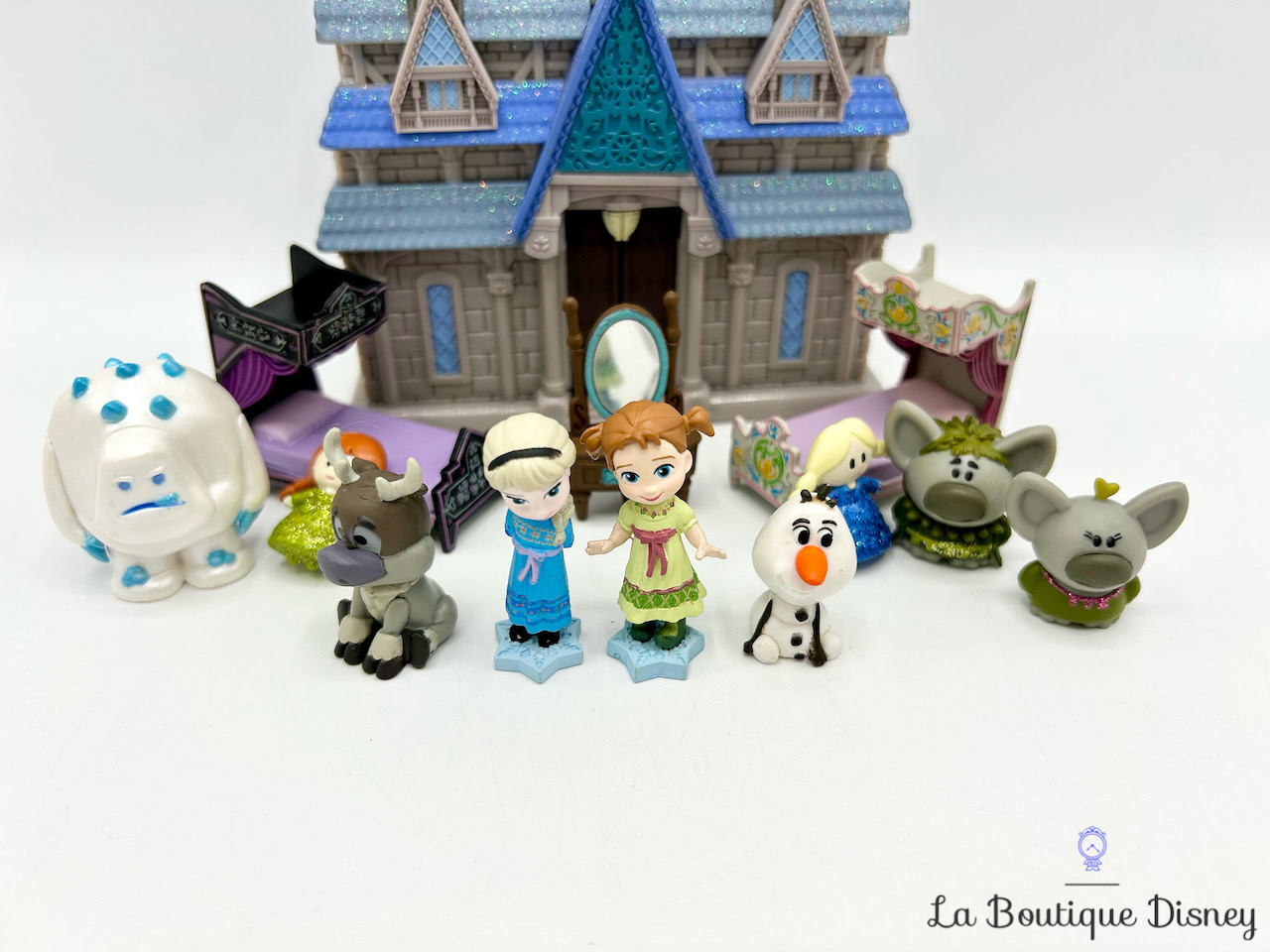 Figurine Château Arendelle La reine des neiges Animators Collection Littles Disneyland 2018 Disney Anna Elsa Ensemble jeu miniature