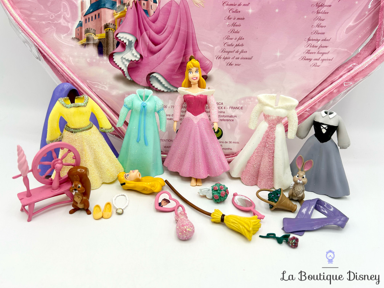 Figurine Fashion Polly Pocket Coffret Coeur Aurore La belle au Bois Dormant Disneyland Paris Disney Princess Fashion Set