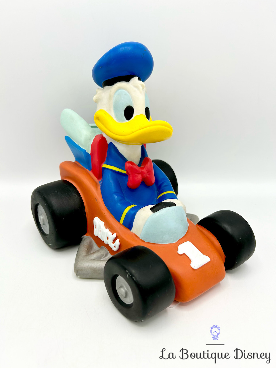 tirelire-donald-duck-karting-voiture-disney-bullyland-plastique-0