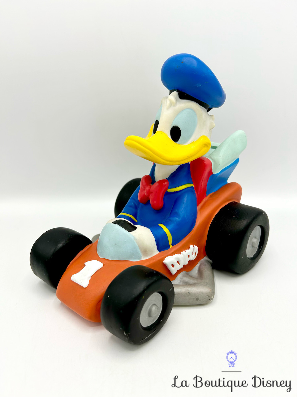 Tirelire Donald Karting Disney Bullyland voiture course plastique