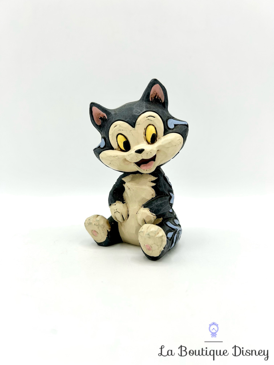 Figurine Jim Shore Mini Figaro Pinocchio Disney Traditions Showcase Collection chat noir