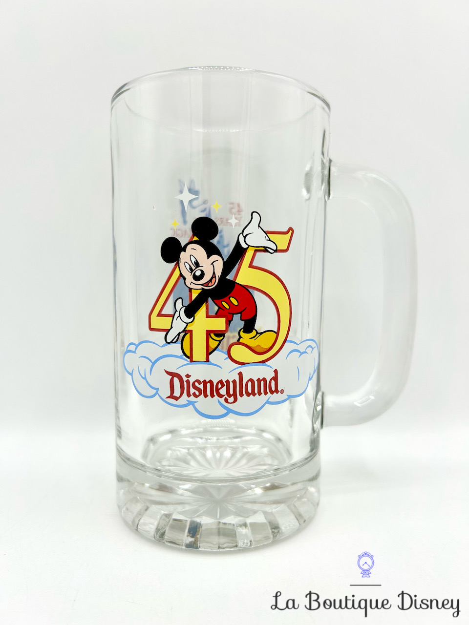 Tasse Chope 45 Years of Magic Disneyland Resort USA Disney verre transparent bière
