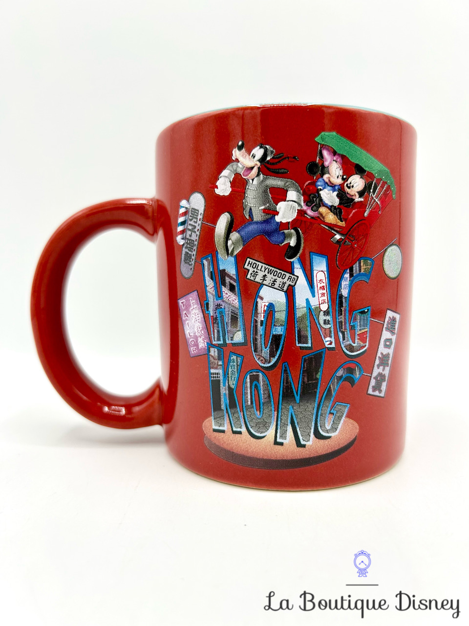 Tasse Mickey et ses amis Hong Kong Disneyland mug rouge ville