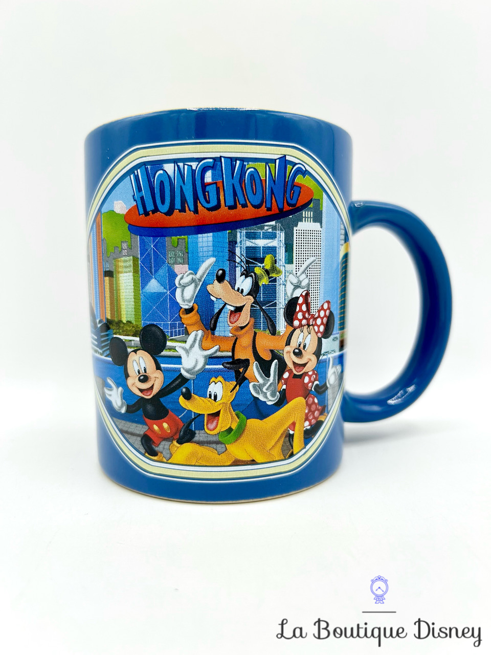Tasse Mickey et ses amis Hong Kong Disneyland mug bleu ville