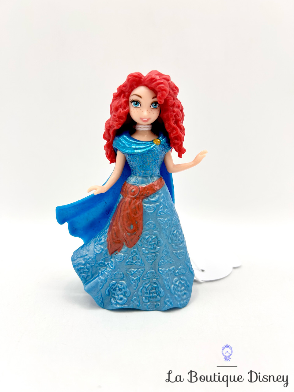 Figurine Magiclip Mérida Rebelle Disney Mattel polly clip robe bleu