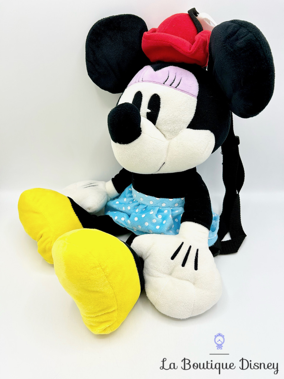 sac-a-dos-minnie-mouse-rétro-vintage-disney-peluche-bleu-fleur-rouge-1