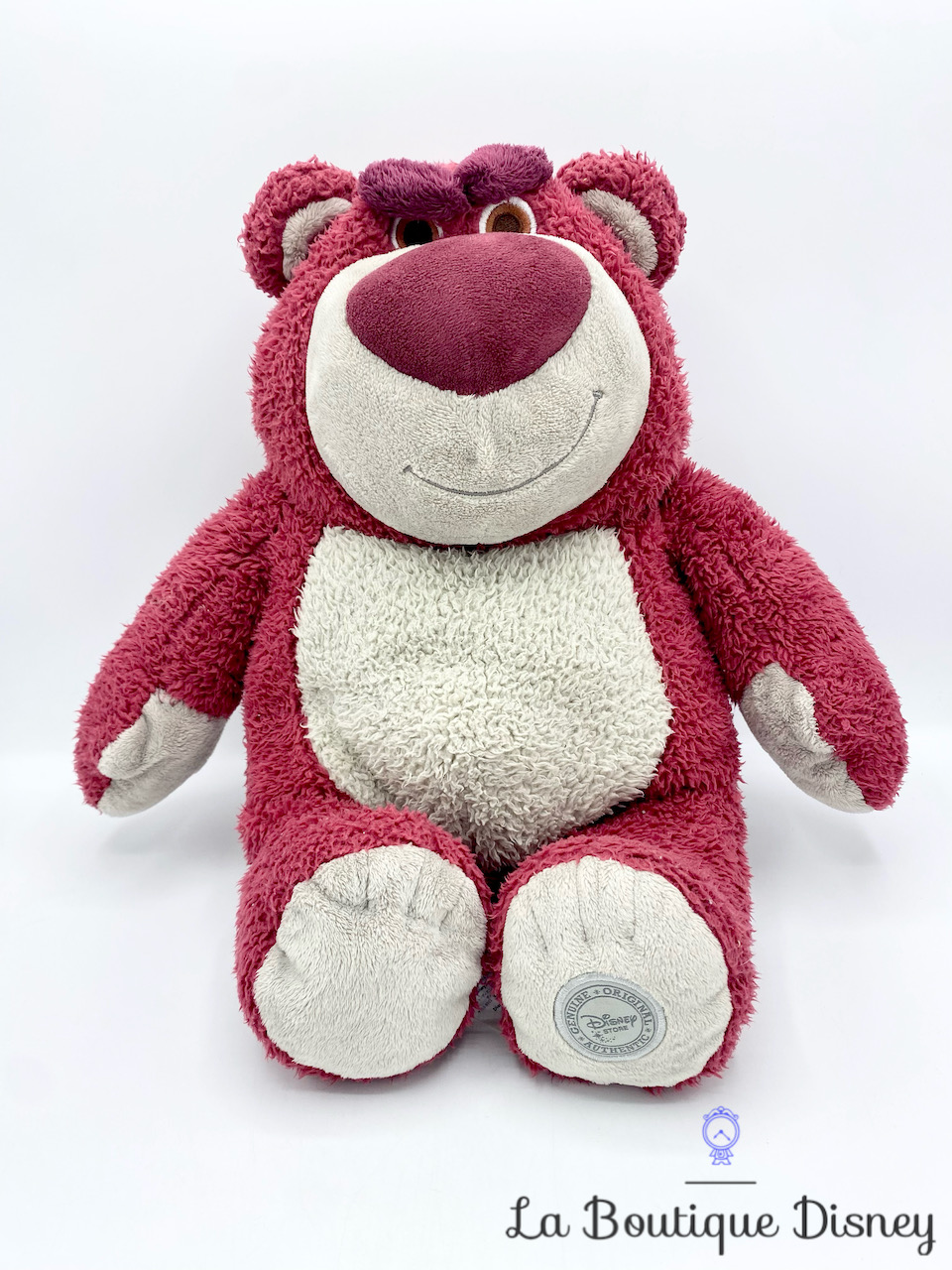 Peluche Lotso Toy Story Disney Store 2013 ours rose fraise 35 cm