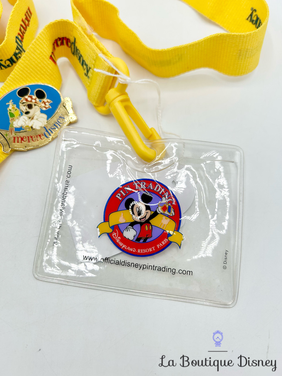 Pin Mercredisney Lanyard Opening Edition Disneyland Paris 2004 Mickey Mouse Pirate Lanière 33636
