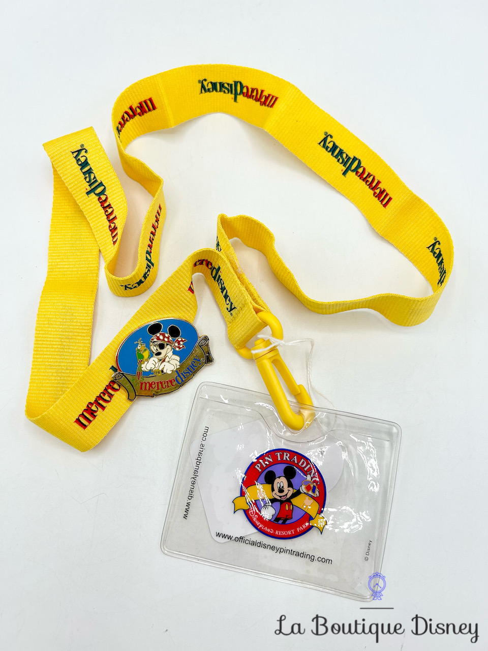 Pin Mercredisney Lanyard Opening Edition Disneyland Paris 2004 Mickey Mouse Pirate Lanière 33636