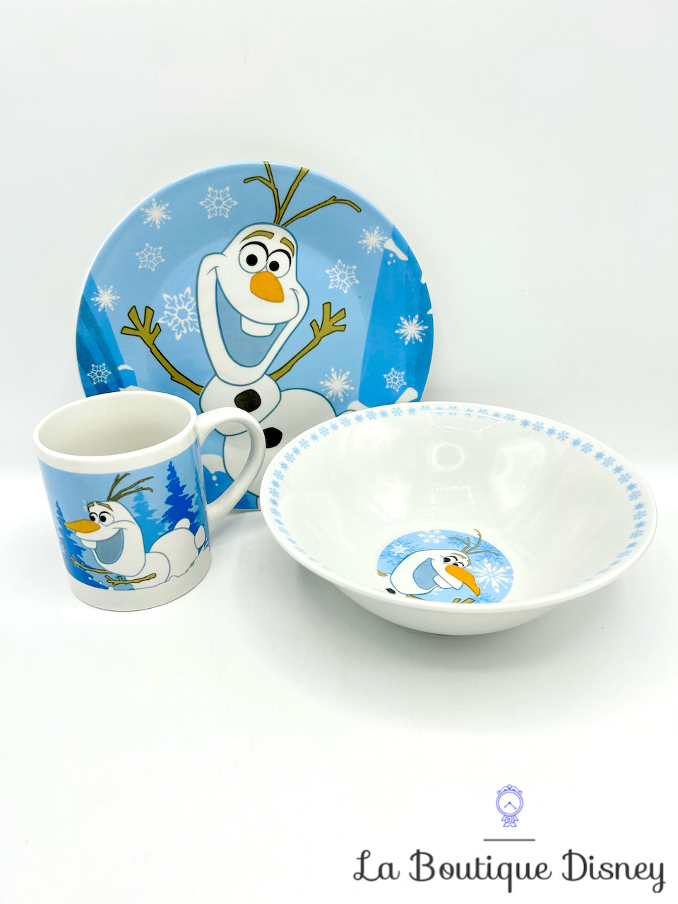Ensemble Vaisselle Olaf La reine des neiges Disney assiette tasse assiette creuse set déjeuner